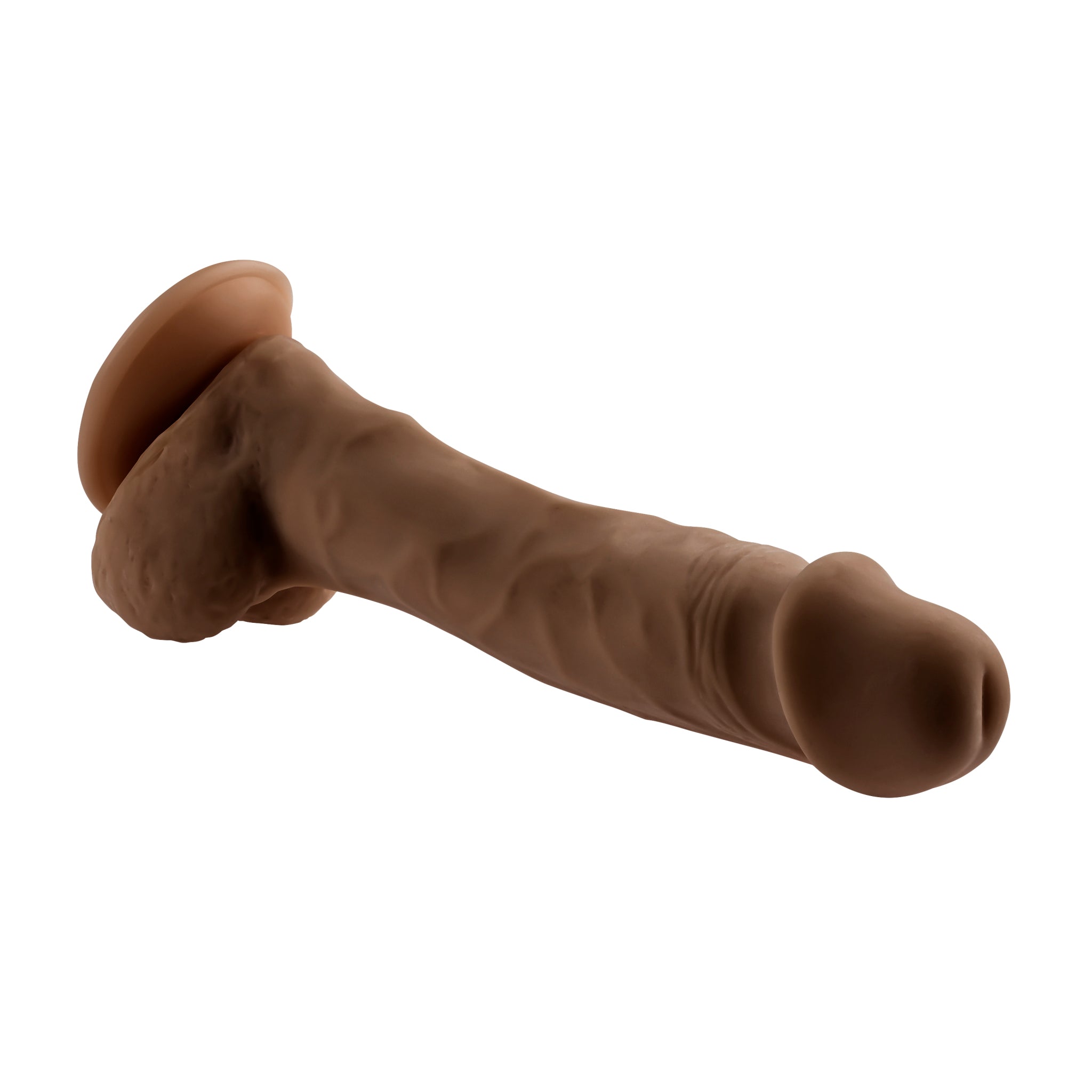 EVOLVED 6.5 IN NATURAL FEEL DILDO DARK