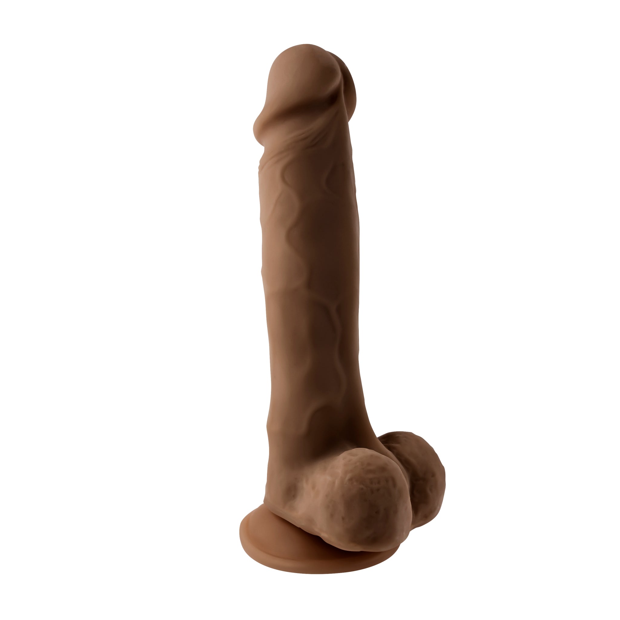EVOLVED 6.5 IN NATURAL FEEL DILDO DARK