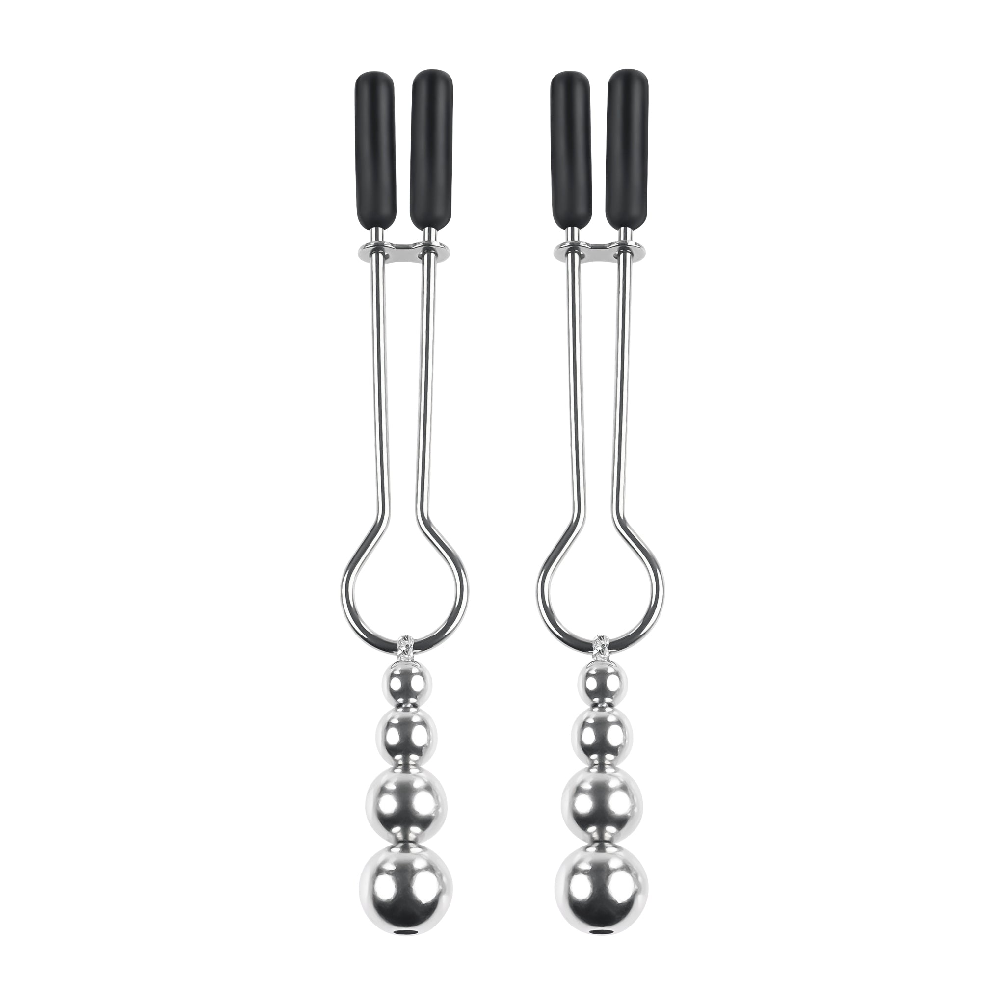SELOPA BEADED NIPPLE CLAMPS SILVER