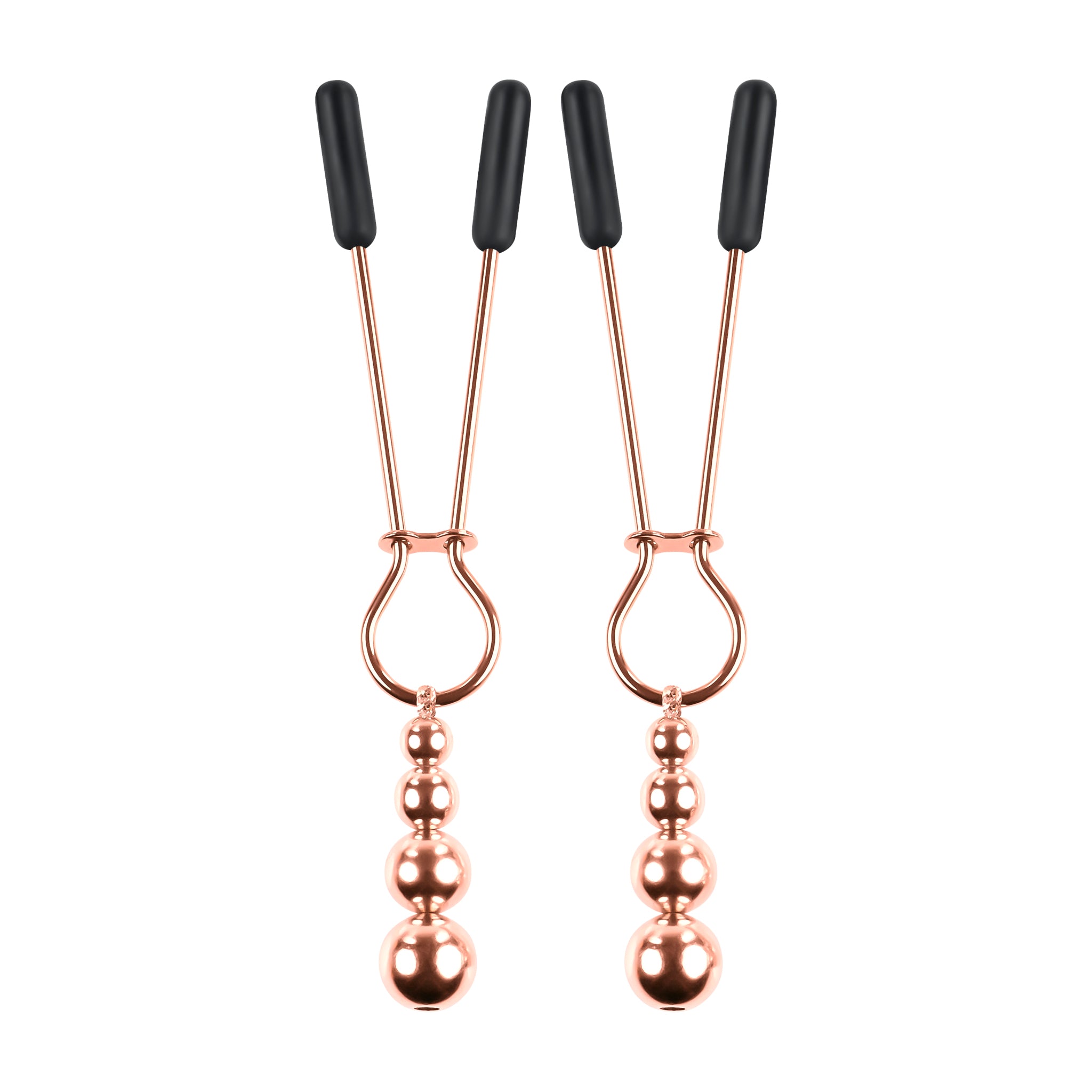 SELOPA BEADED NIPPLE CLAMPS ROSE GOLD