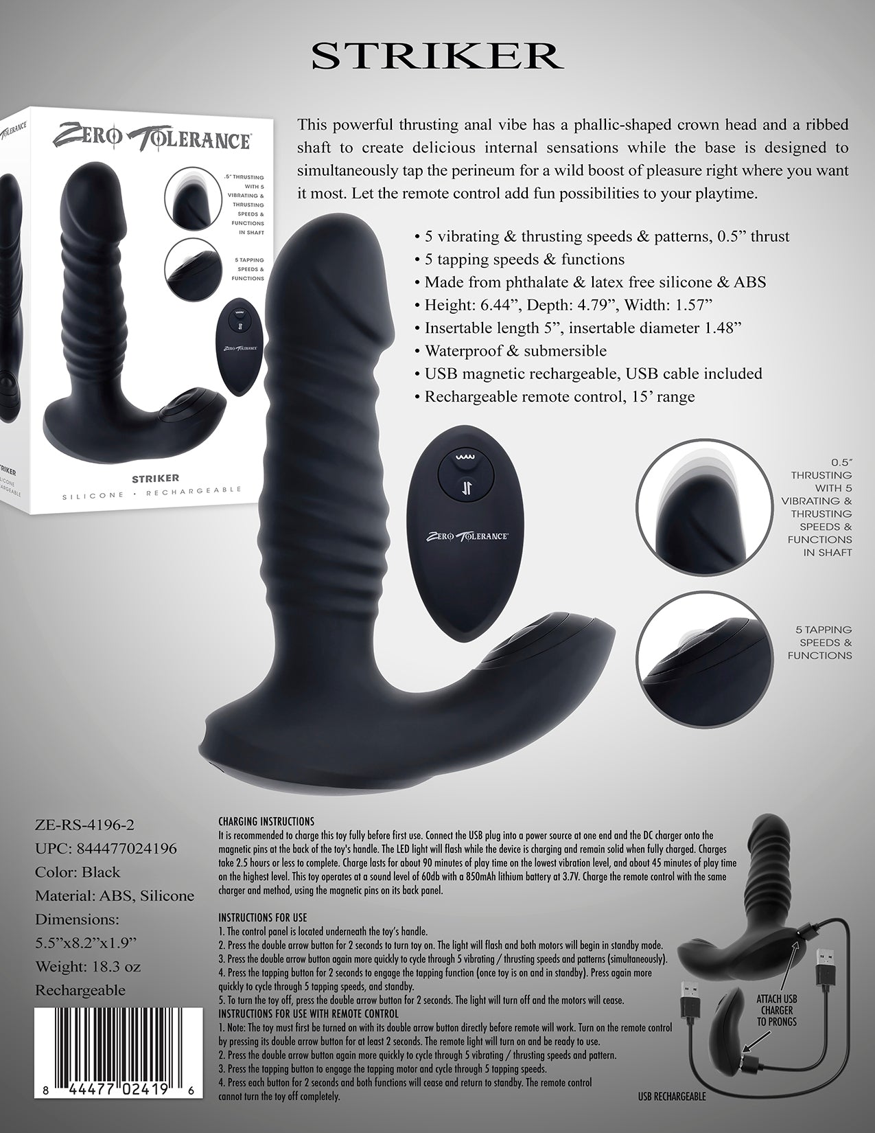 ZERO TOLERANCE STRIKER (Out End Mar)