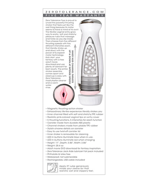 ZERO TOLERANCE THE THRUSTING STROKER