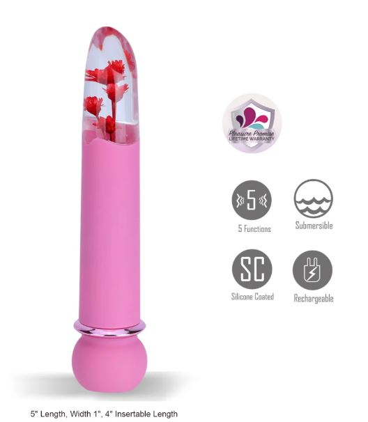 FLORA RECHARGEABLE FLOWER BULLET JAGUAR POWER PINK