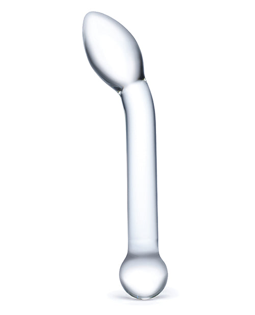 GLAS 8 SLIMLINE G SPOT GLASS DILDO "