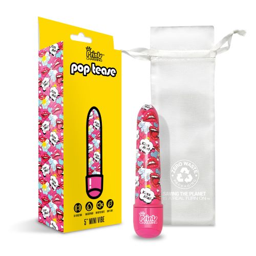 PRINTS CHARMING POP TEASE 5IN MINI VIBE KISS ME PINK