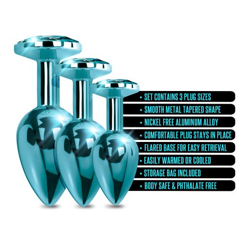 NIXIE METAL PLUG TRAINER SET BLUE METALLIC