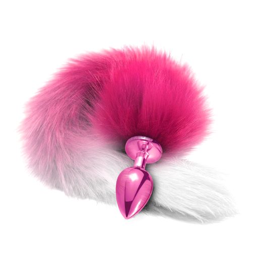 NIXIE METAL PLUG W/ OMBRE TAIL MEDIUM PINK METALLIC