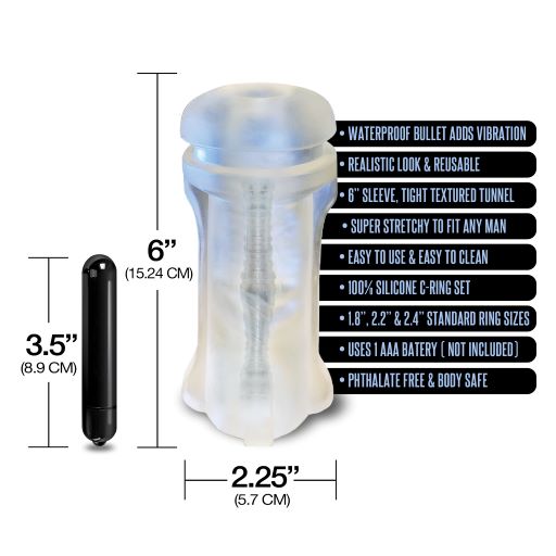 MSTR B8 VIBRATING STROKER HAND CUFF 5 PC SET