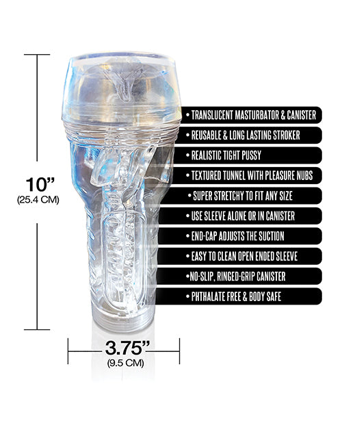 MSTR B8 IN THE CLEAR PUSSY STROKER