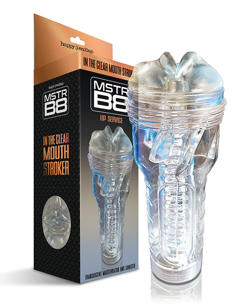 MSTR B8 IN THE CLEAR MOUTH STROKER