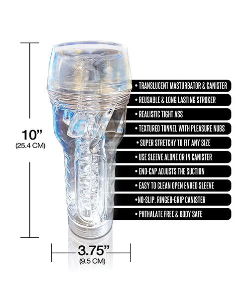 MSTR B8 IN THE CLEAR ASS STROKER