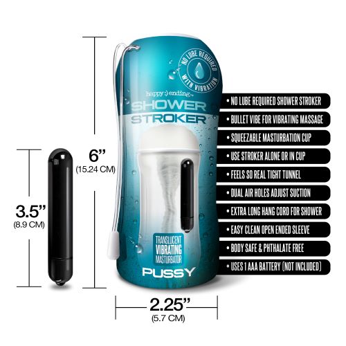 HAPPY ENDING VIBRATING SHOWER STROKER PUSSY