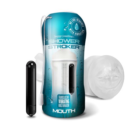 HAPPY ENDING VIBRATING SHOWER STROKER MOUTH