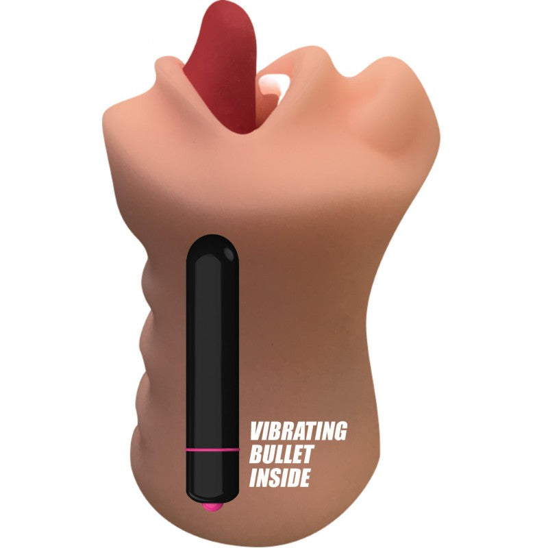 SKINSATIONS HUM JOB MOUTH MASTURBATOR W/ POWER BULLET