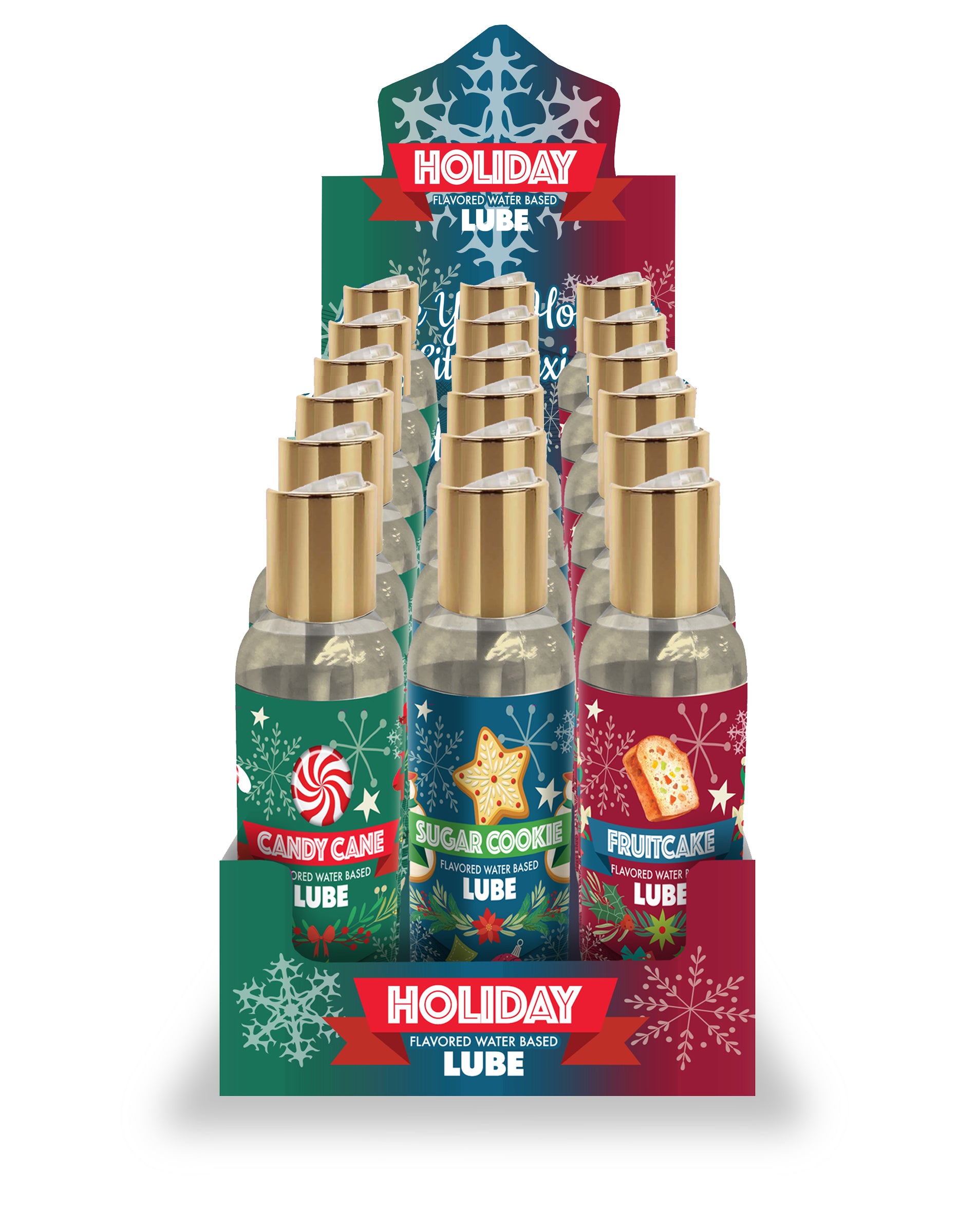 Holiday Water-Based Lube Display