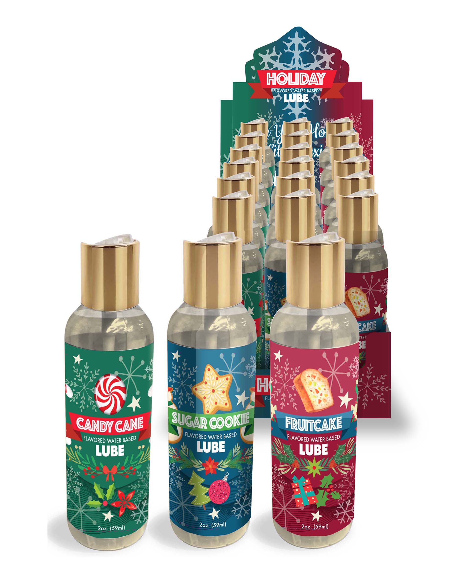 Holiday Water-Based Lube Display