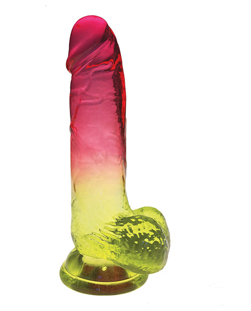 SHADES 8IN JELLY GRADIENT DONG PINK/YELLOW
