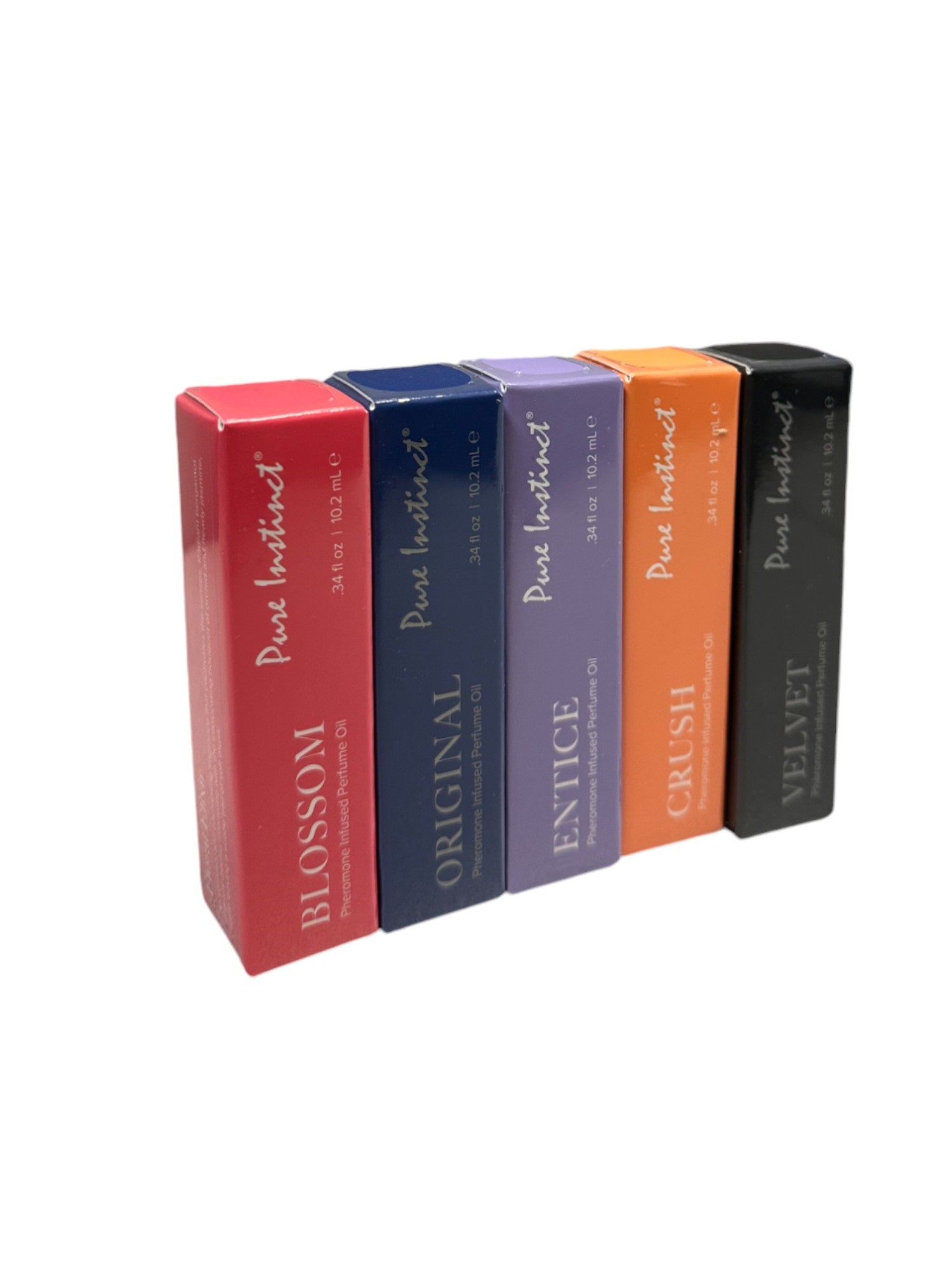 Pure Instinct Pheromone-Infused Perfume Oil Acrylic Cube Display With Testers – 36 pcs