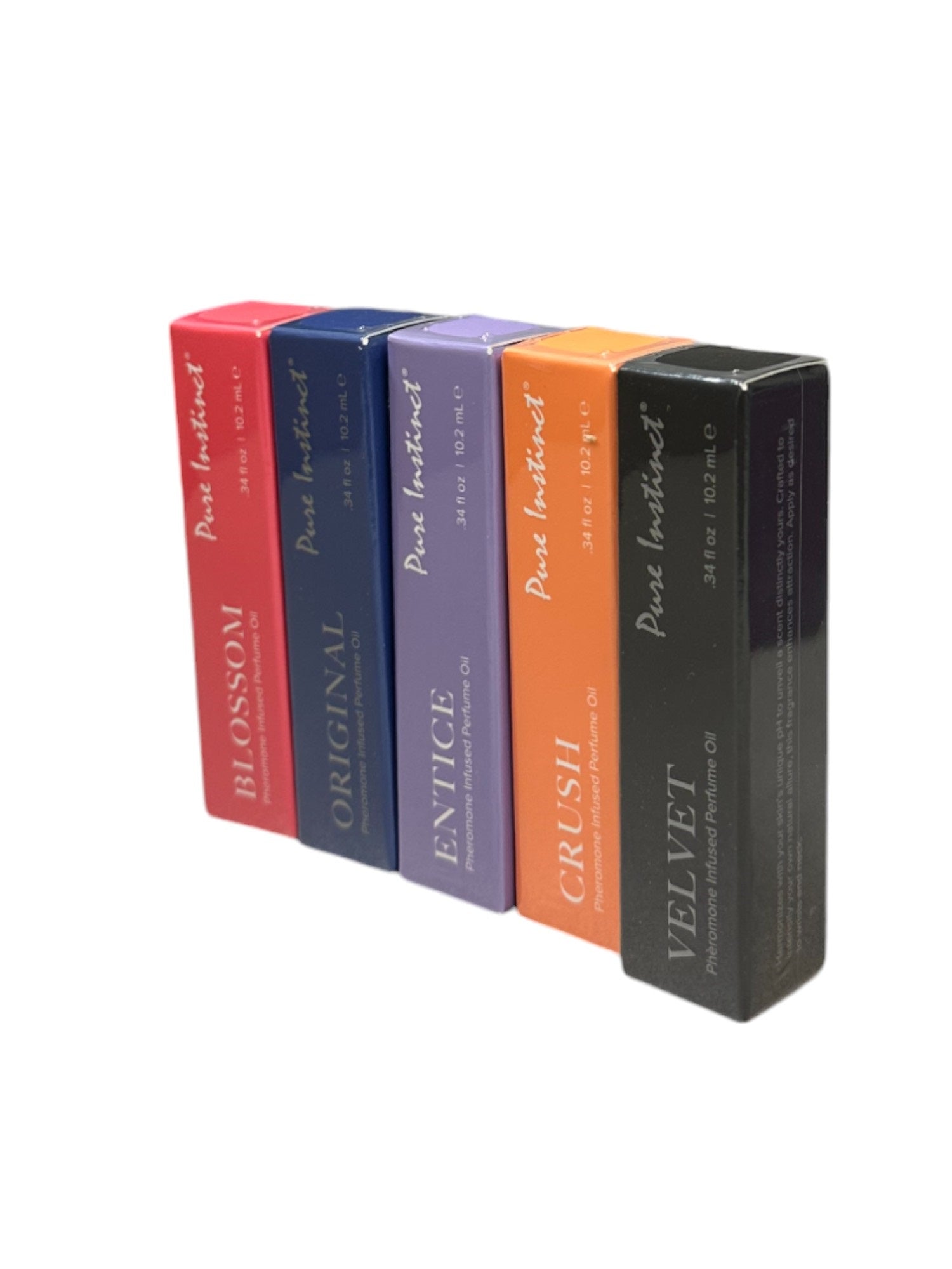 Pure Instinct Pheromone-Infused Perfume Oil Acrylic Cube Display With Testers – 36 pcs