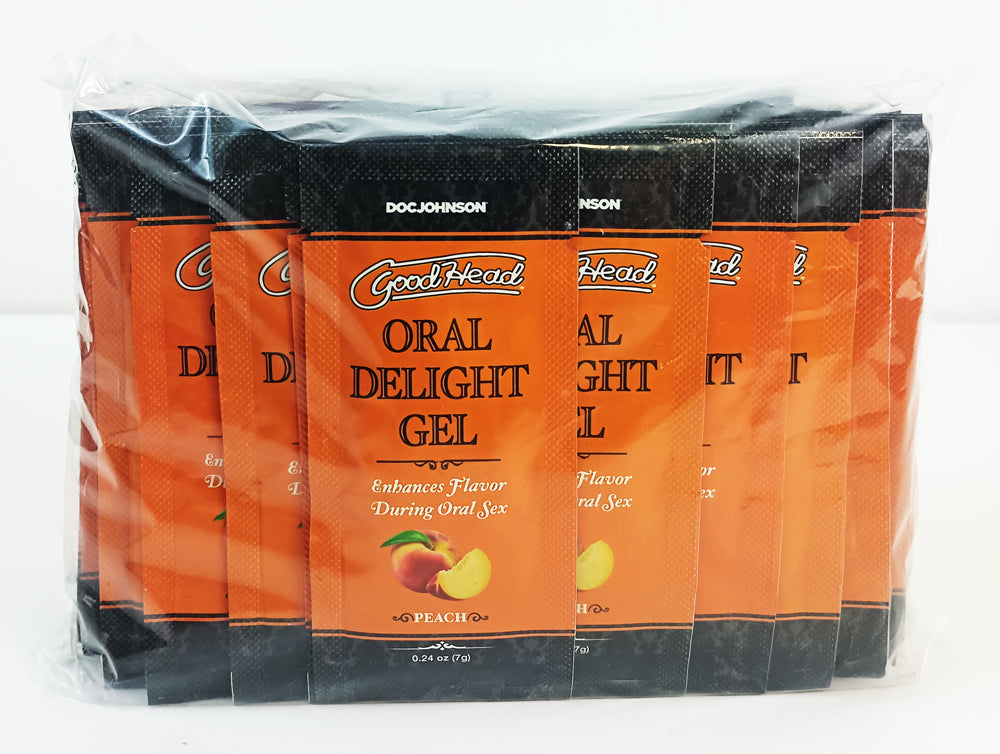 Goodhead Oral Delight Gel – Peach, 48 Pieces, 0.24 oz
