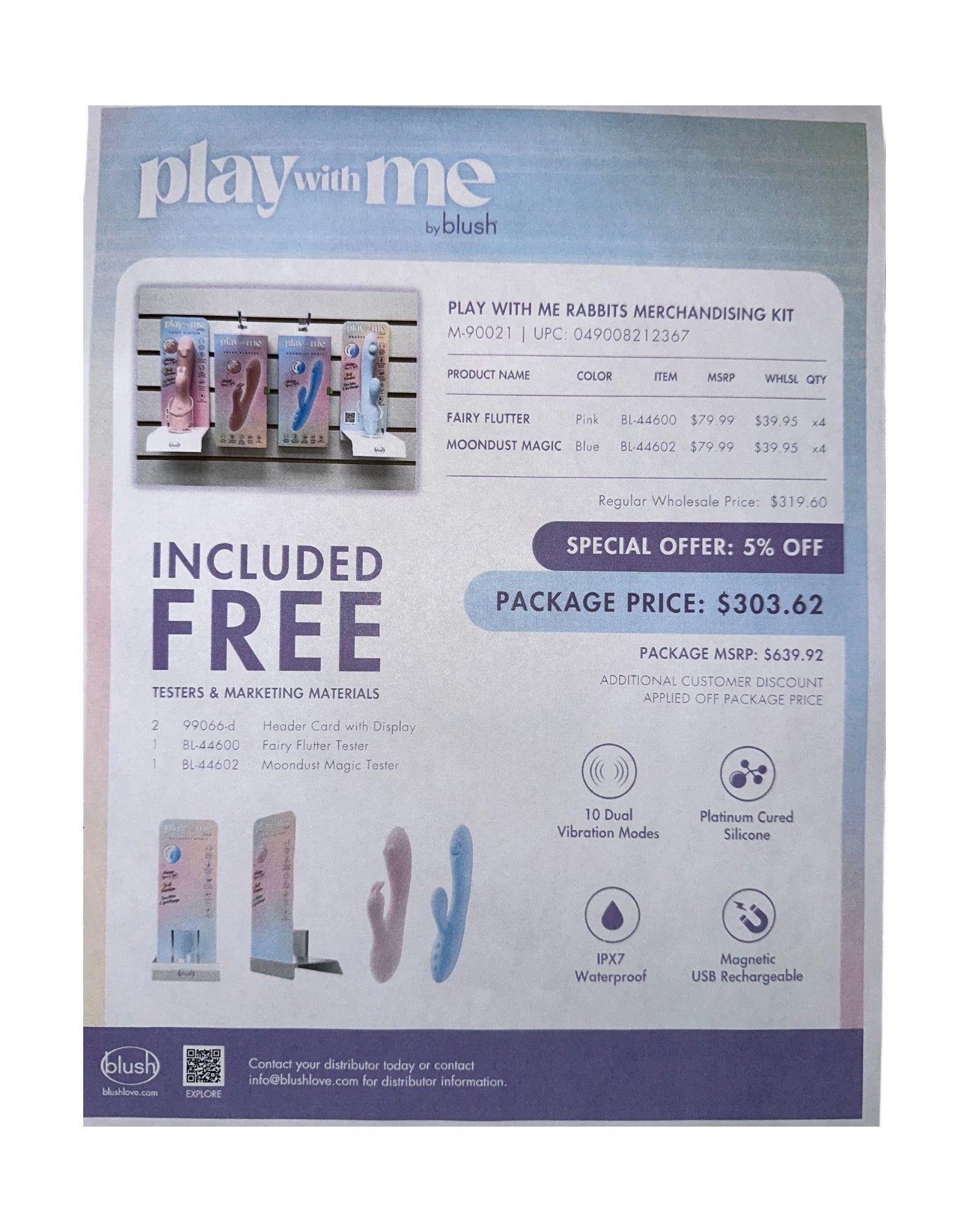 PLAY WITH ME RABBITS MERCHANDISING KIT