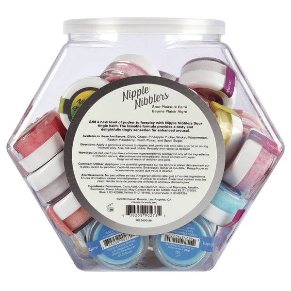 Nipple Nibblers Sour Pleasure Balm – Assorted Fishbowl, 36 pcs
