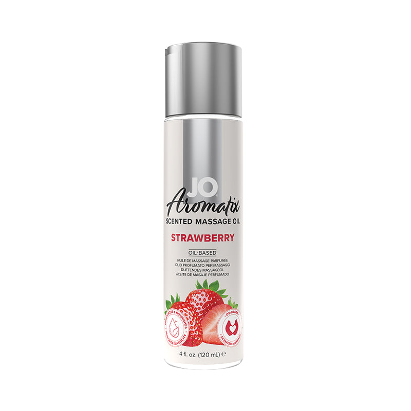 JO AROMATIX STRAWBERRY MASSAGE OIL 4OZ