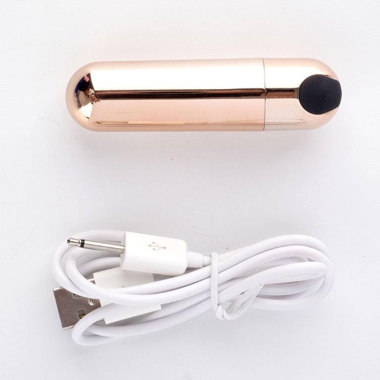 JAYDEN ROSE GOLD RECHARGEABLE VIBRATING ERECTION RING