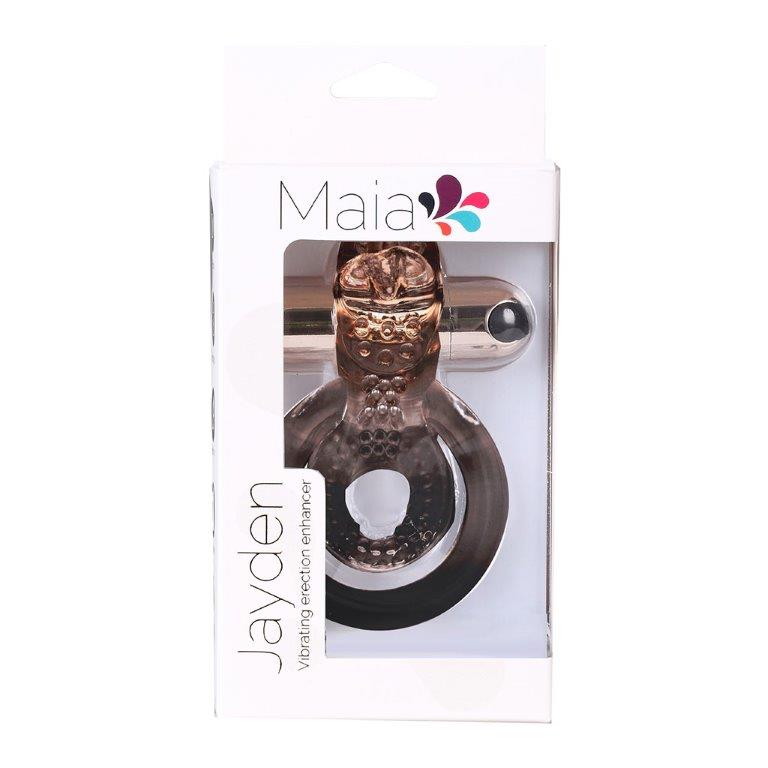JAYDEN ROSE GOLD RECHARGEABLE VIBRATING ERECTION RING