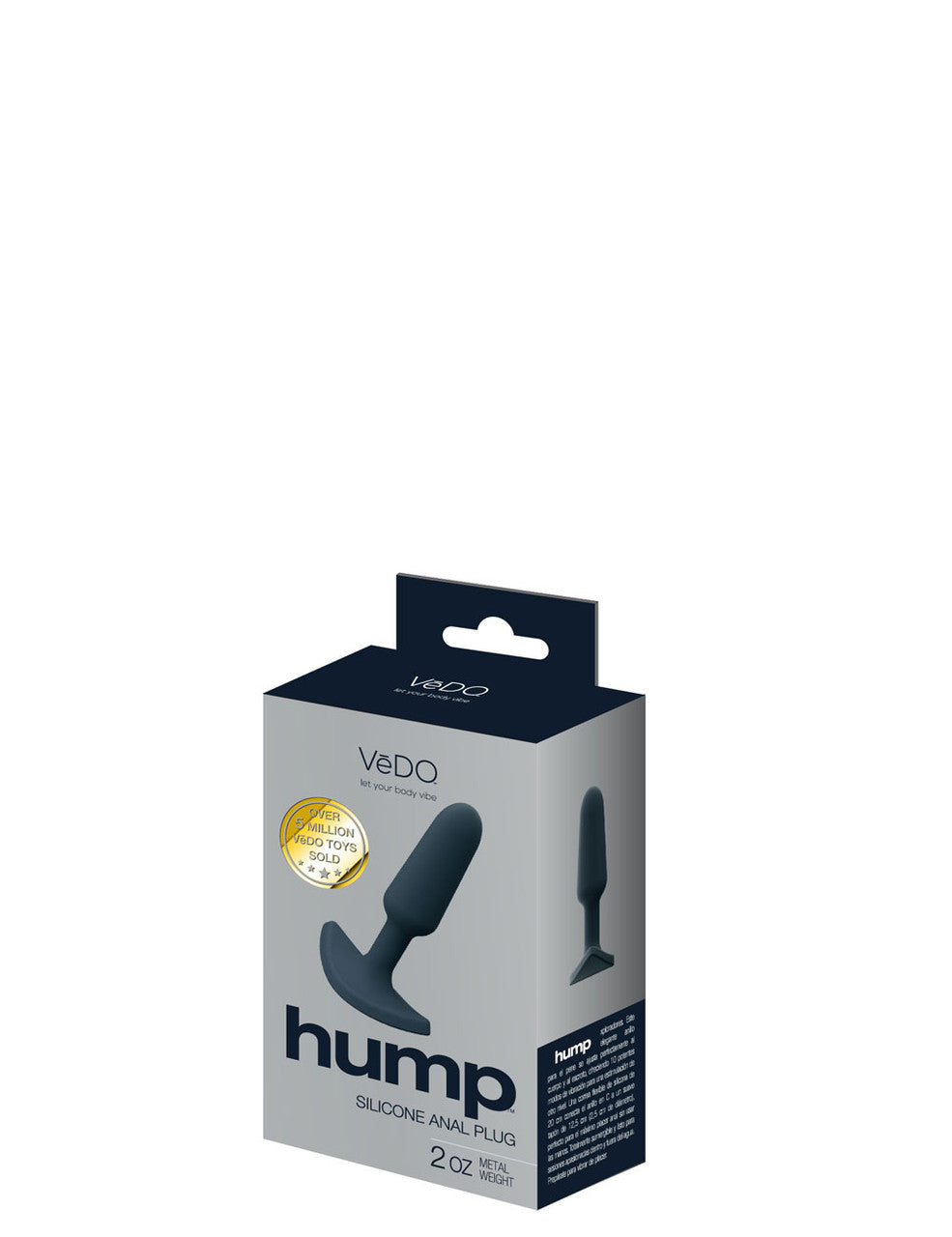 VEDO HUMP SILICONE ANAL PLUG BLACK