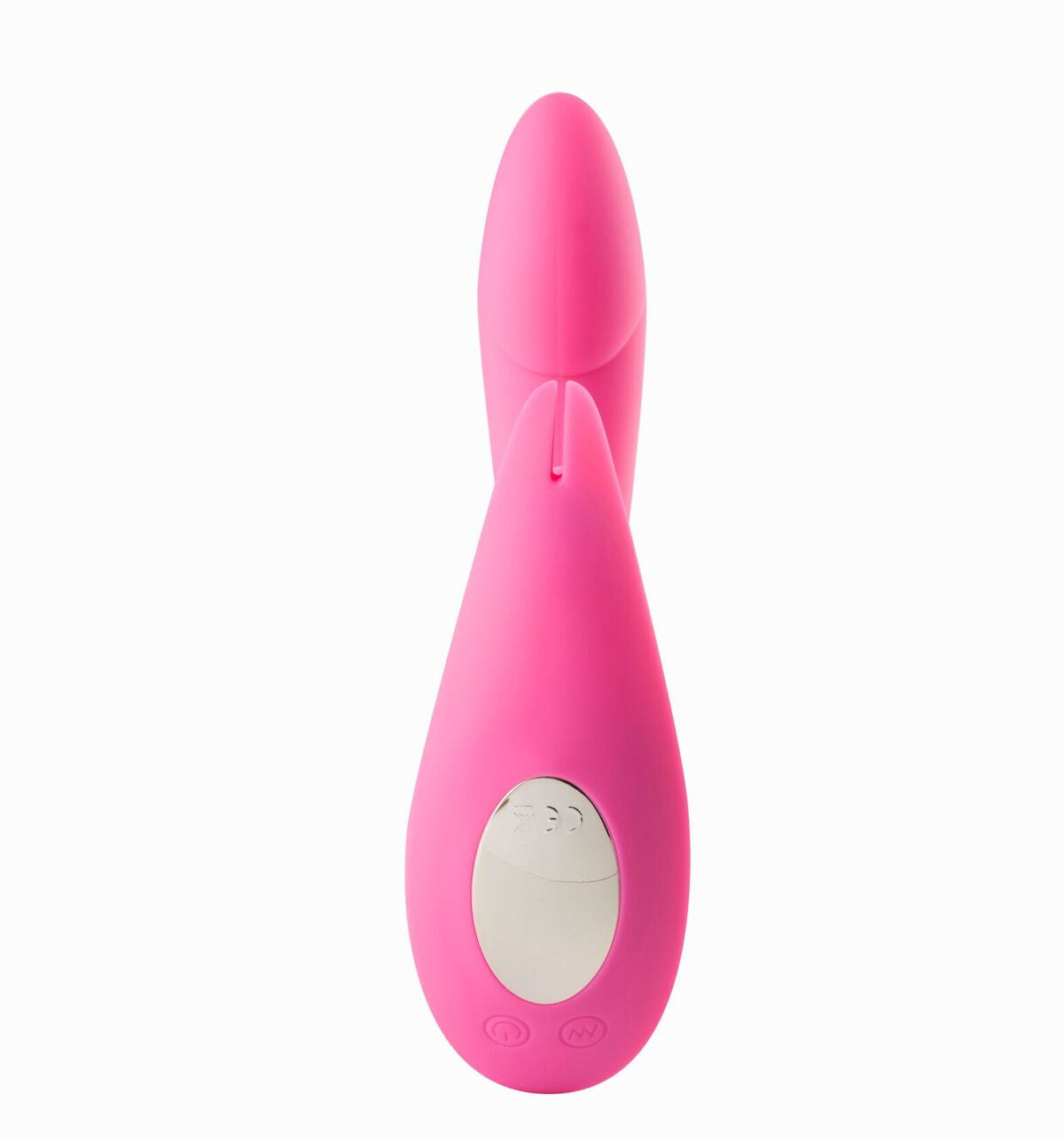 LEAH RECHARGEABLE SILICONE RABBIT MASSAGER NEON PINK