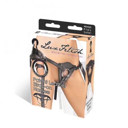 PATENT LEATHER STRAP ON HARNESS