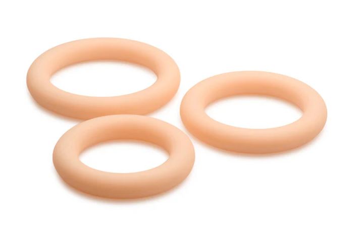 JOCK DISCREET SILICONE COCK RING SET LIGHT
