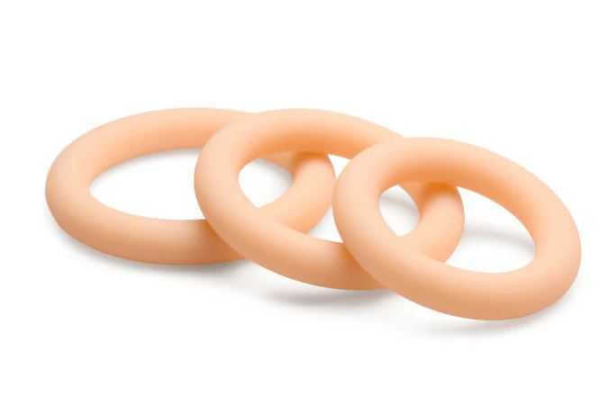 JOCK DISCREET SILICONE COCK RING SET LIGHT