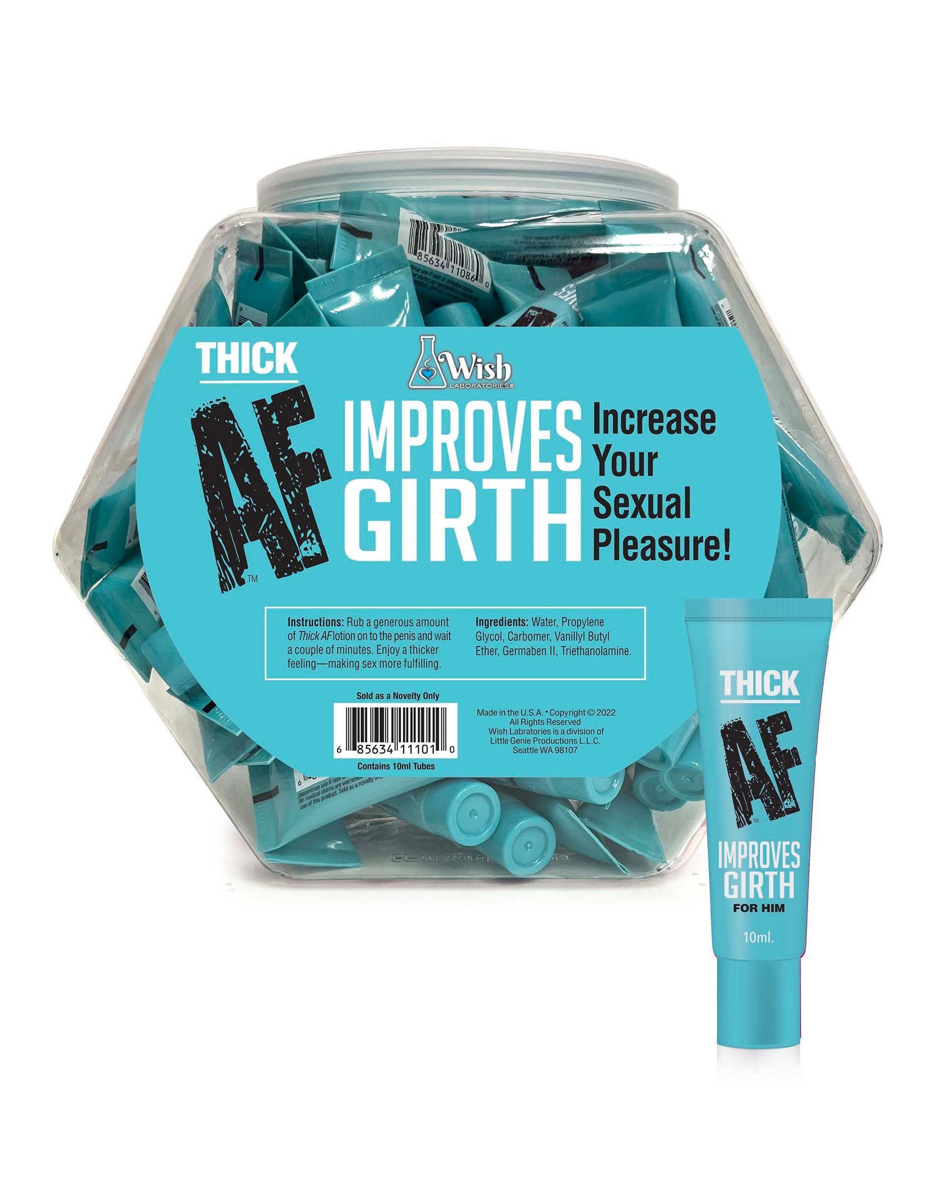 Thick AF Fishbowl – 65-Pack Girth Cream, 10 ml