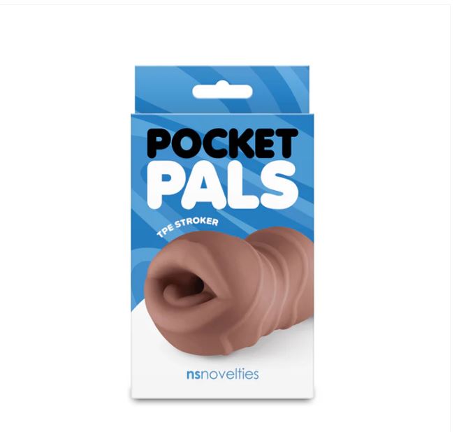 POCKET PALS MOUTH STROKER BROWN