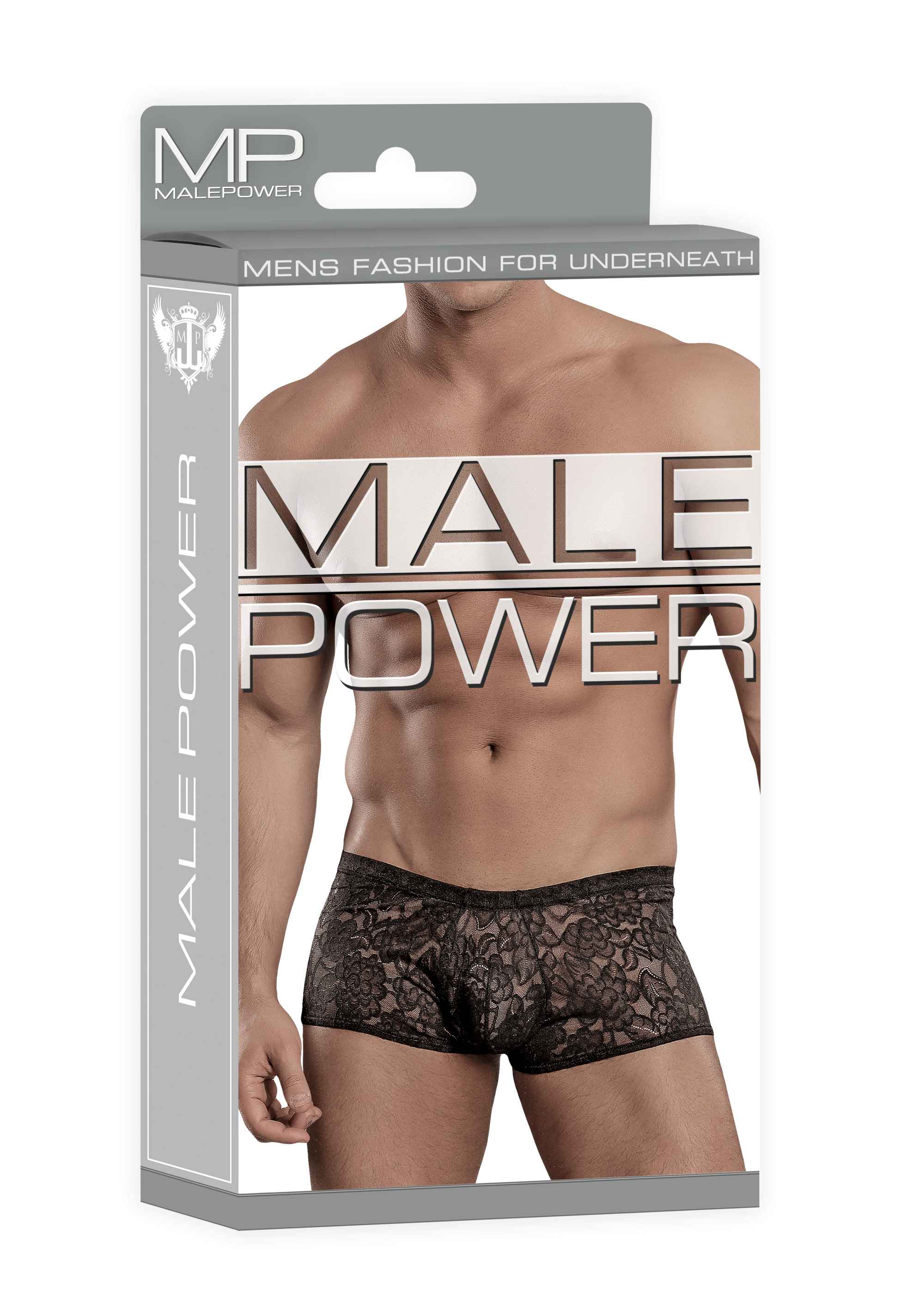 MINI SHORT STRETCH LACE BLACK MEDIUM