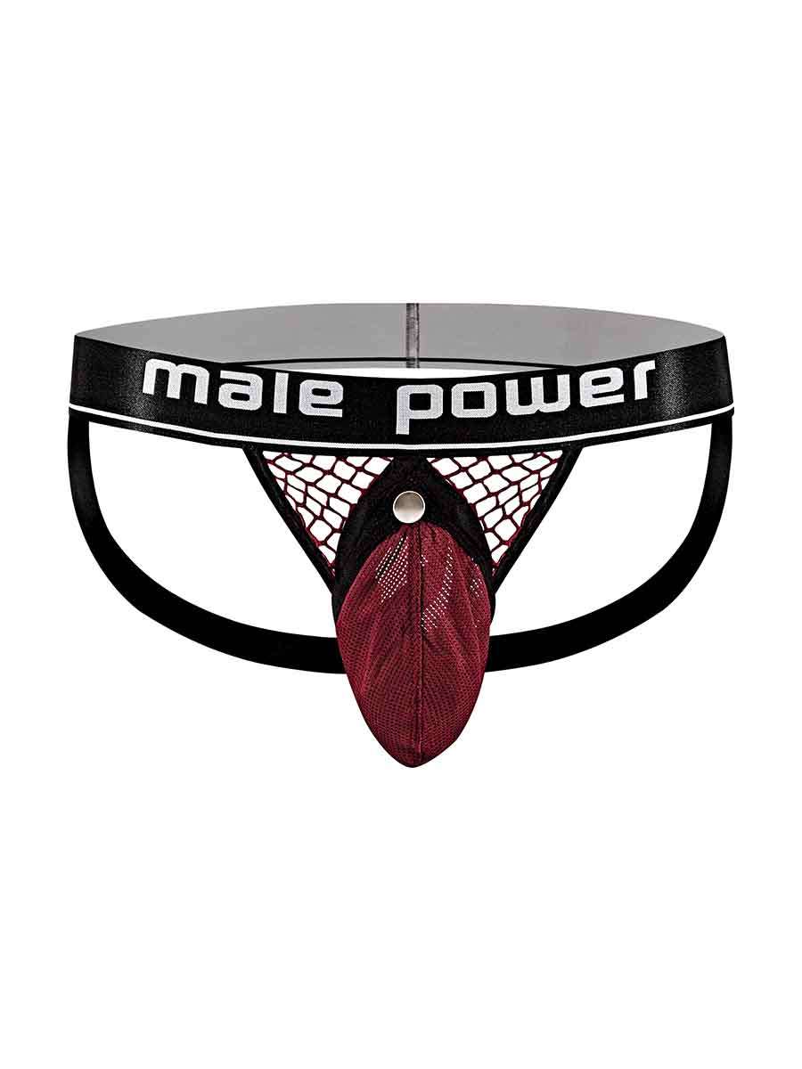 COCK PIT COCK RING JOCK BURGUNDY S/M