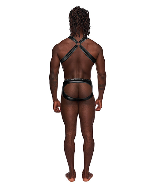 URANUS STUDDED HARNESS BLACK L/XL