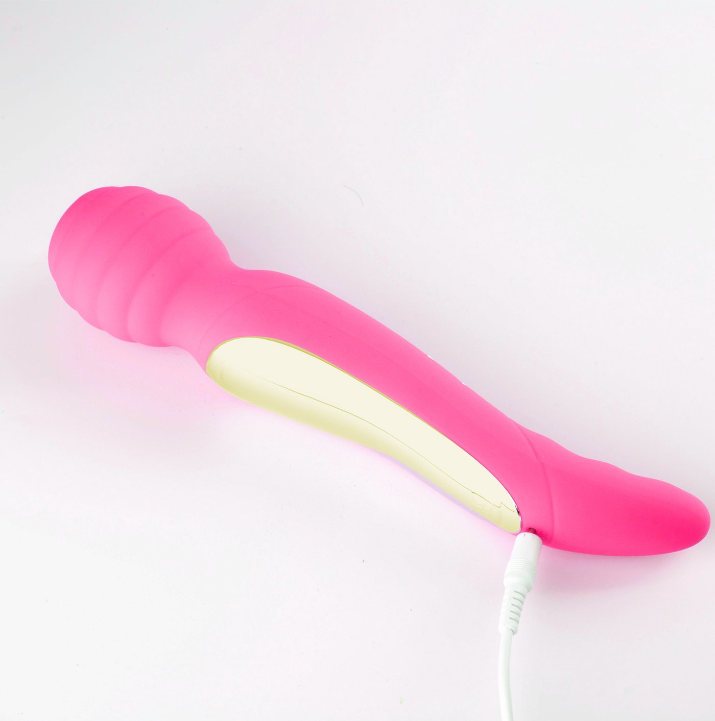 ZOE RECHARGEABLE DUAL VIBRATING WAND HOT PINK
