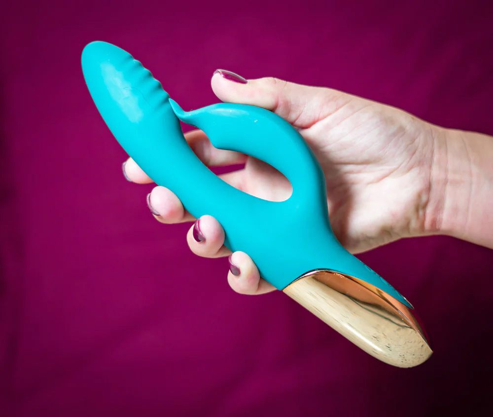 SKYLER SILICONE BENDABLE TEAL RABBIT