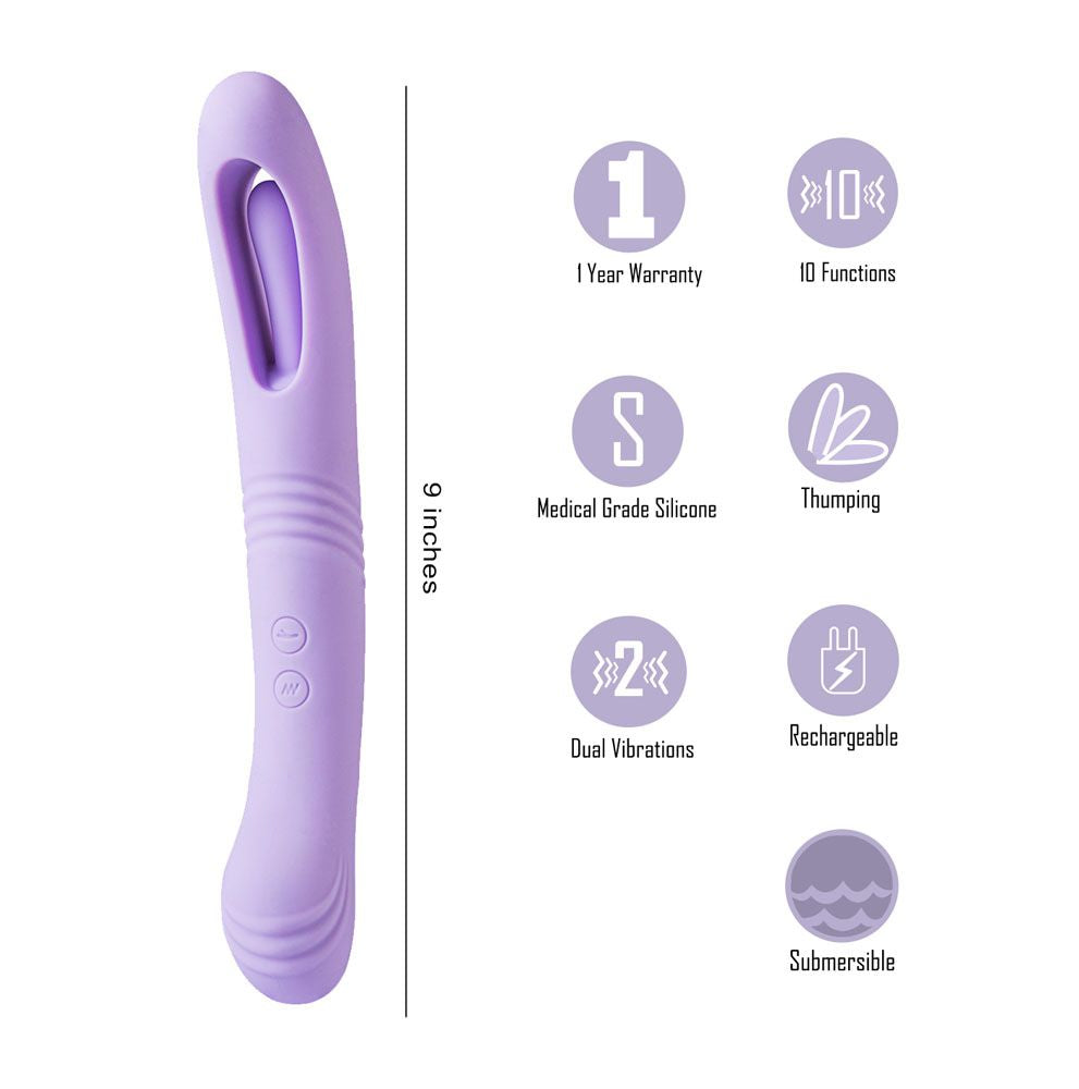 HARPER 10 FUNCTION DUAL MOTOR THUMPING VIBE
