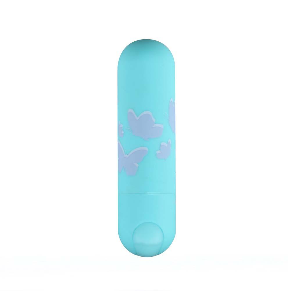 JULIA JESSIE BUTTERFLY PATTERN RECHARGEABLE MINI BULLET