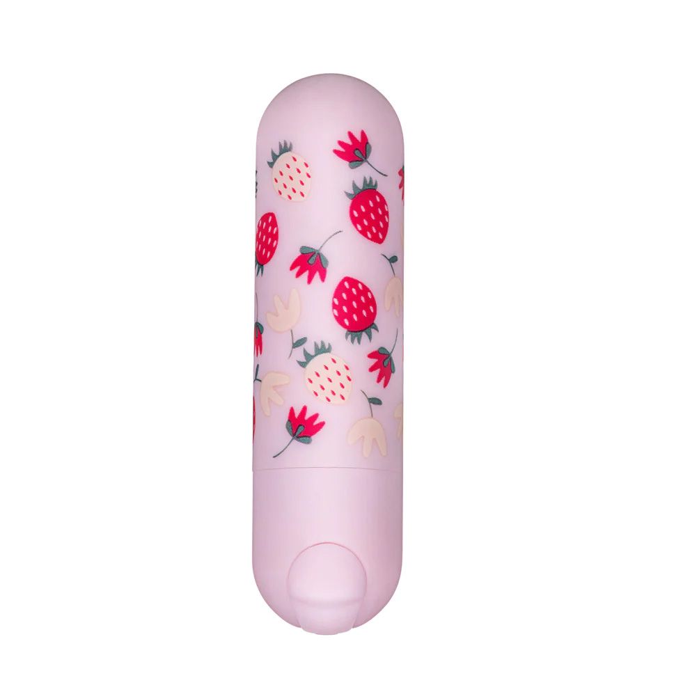 BARI SUPER CHARGED MINI BULLET W/ STRAWBERRY PATTERN