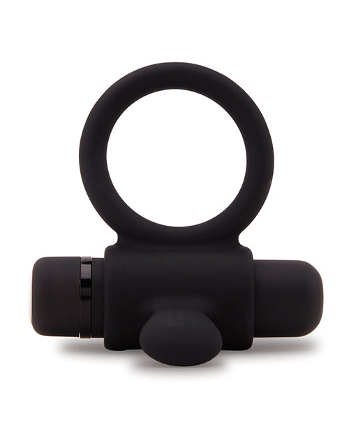 SENSUELLE SILICONE BULL RING BLACK