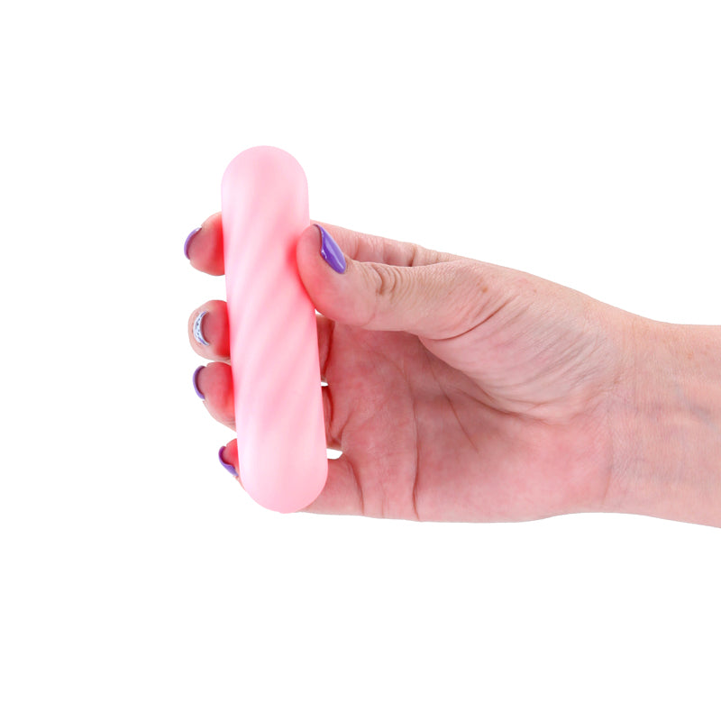 X & O'S CRAVE LIGHT PINK SILICONE RECHARGEABLE VIBE