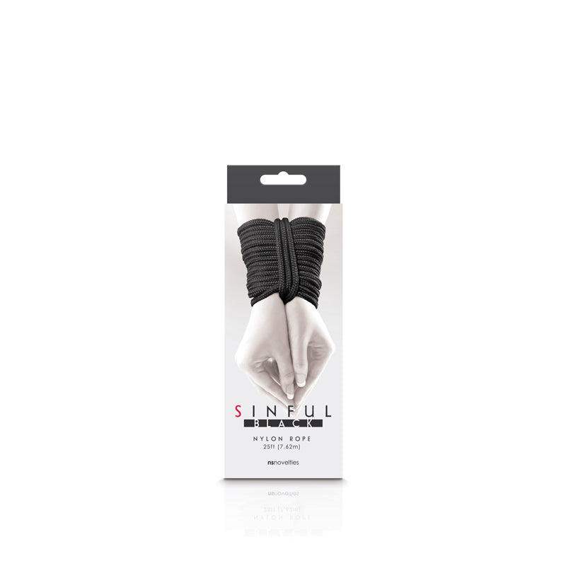 SINFUL NYLON ROPE 25FT BLACK