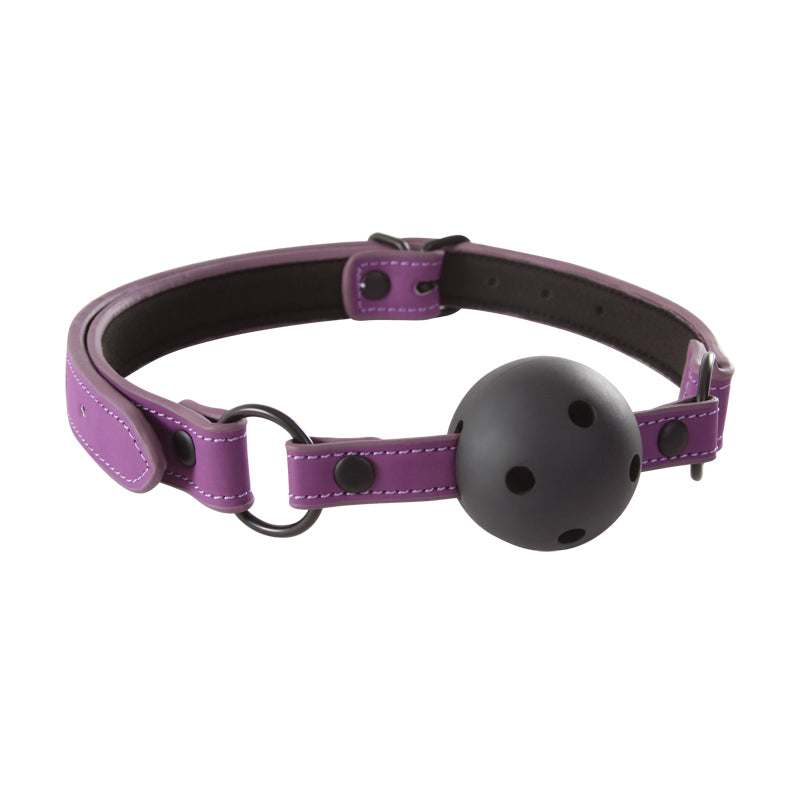LUST BONDAGE BALL GAG PURPLE