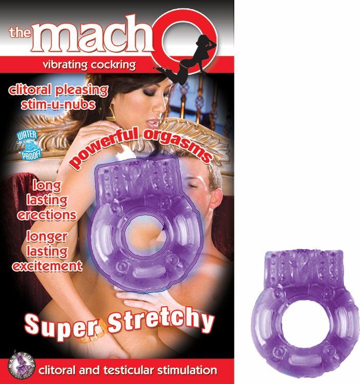 Macho Vibrating Cockring – Purple