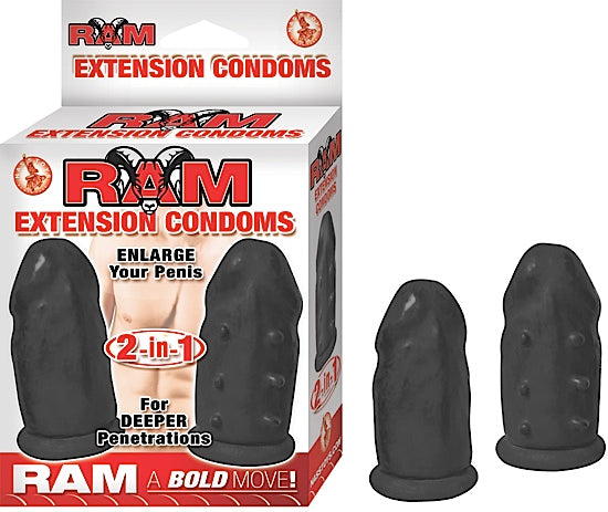 Ram Extension Condoms – Black